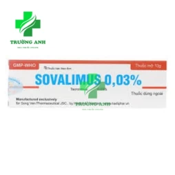 Sovalimus 0,03% - Thuốc bôi điều trị viêm da hiệu quả của Hadiphar